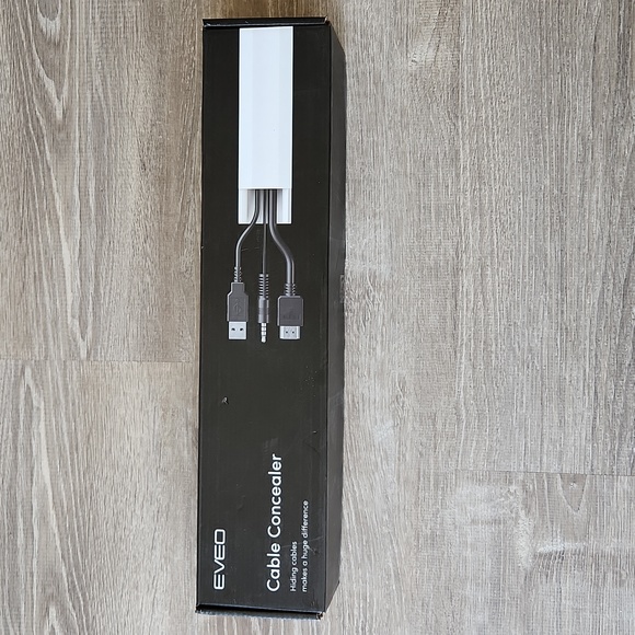 Eveo Cord Wire Hider Cord Cover Wall Paintable Cable Concealer - Picture 1 of 7